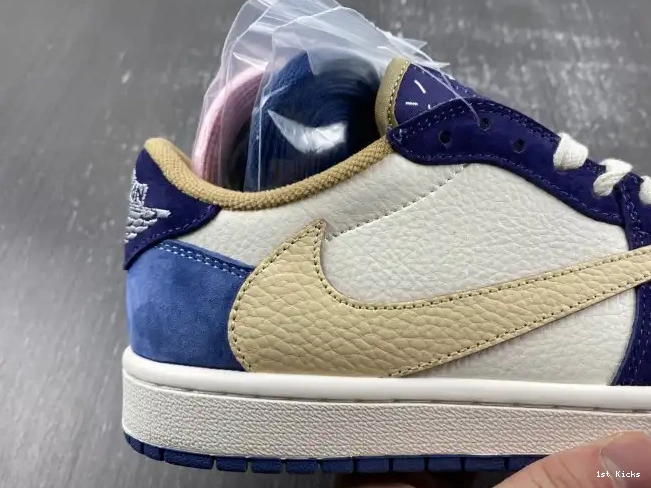 1st Kicks SCOTT DM7866-808 X TRAVIS CUSTOM AIR 1 JORDAN 0615